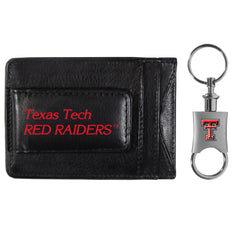 Texas Tech Raiders Leather Cash & Cardholder & Valet Key Chain