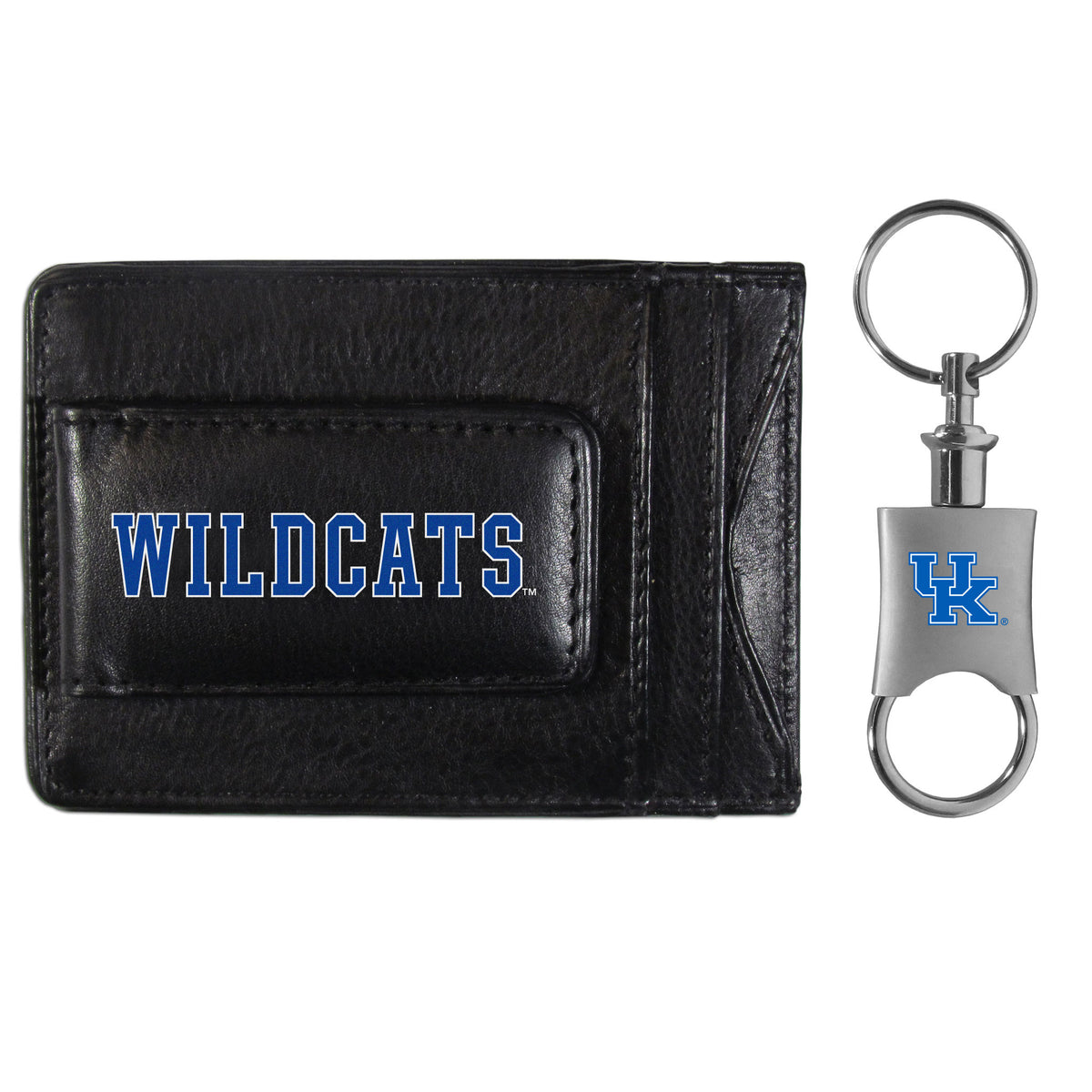 Kentucky Wildcats Leather Cash & Cardholder & Valet Key Chain