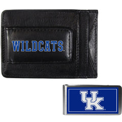 Kentucky Wildcats Leather Cash & Cardholder & Color Money Clip