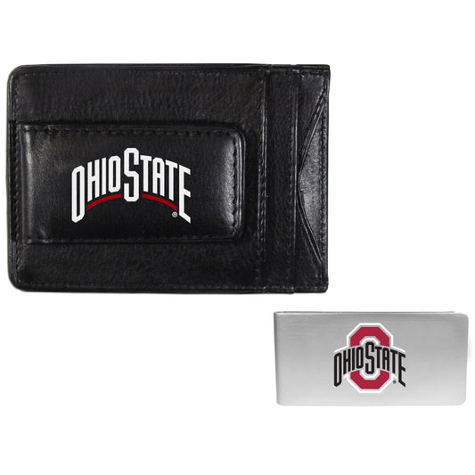 Ohio St. Buckeyes Leather Cash & Cardholder & Money Clip