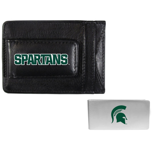 Michigan St. Spartans Leather Cash & Cardholder & Money Clip