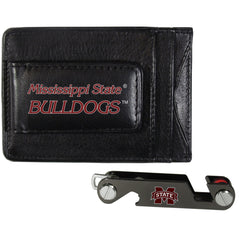 Mississippi St. Bulldogs Leather Cash & Cardholder & Key Organizer