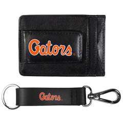 Florida Gators Leather Cash & Cardholder & Strap Key Chain