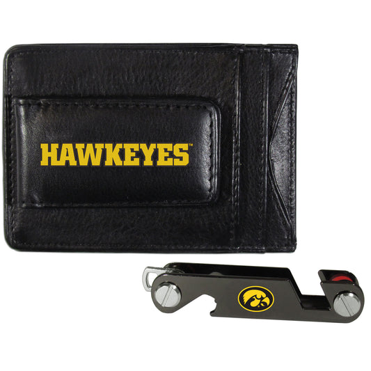 Iowa Hawkeyes Leather Cash & Cardholder & Key Organizer