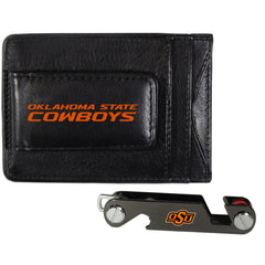 Oklahoma St. Cowboys Leather Cash & Cardholder & Key Organizer