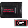 Georgia Bulldogs Leather Cash & Cardholder & Color Money Clip