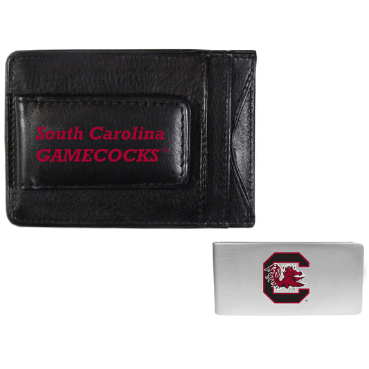 S. Carolina Gamecocks Leather Cash & Cardholder & Money Clip