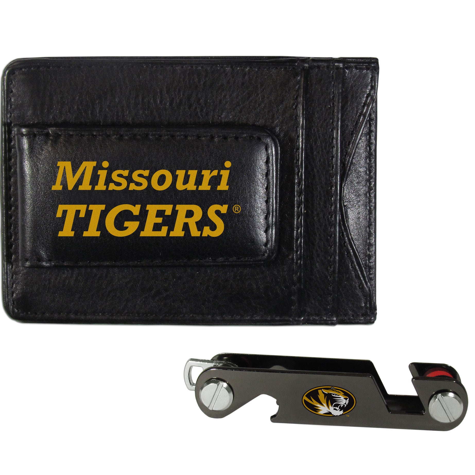 Missouri Tigers Leather Cash & Cardholder & Key Organizer