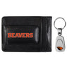 Oregon St. Beavers Leather Cash & Cardholder & Steel Key Chain