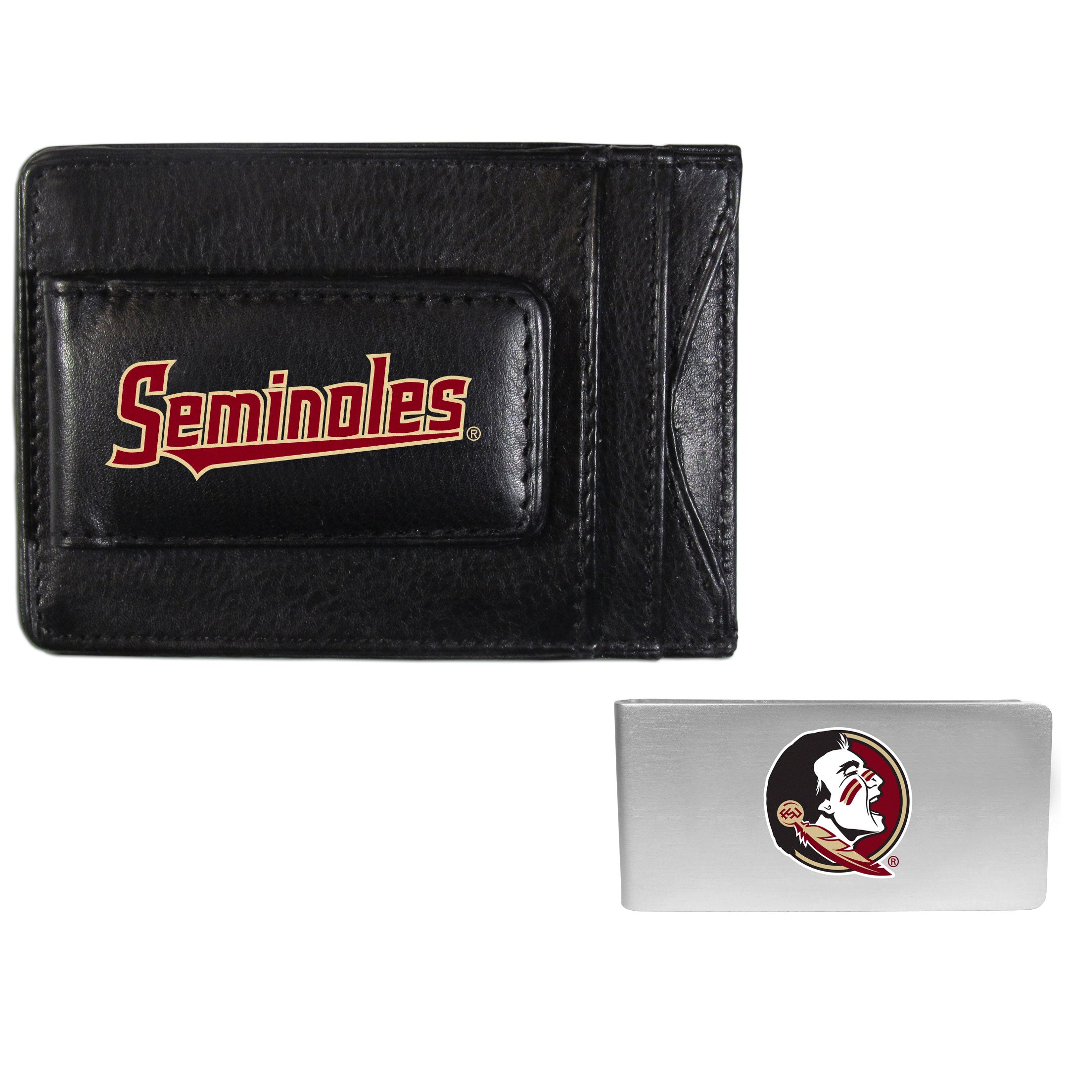 Florida St. Seminoles Leather Cash & Cardholder & Money Clip