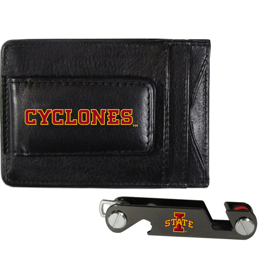 Iowa St. Cyclones Leather Cash & Cardholder & Key Organizer