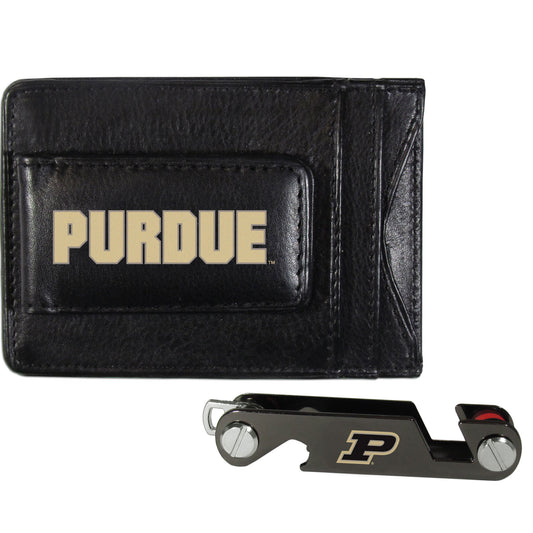 Purdue Boilermakers Leather Cash & Cardholder & Key Organizer - Purdue Boilermakers