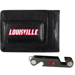 Louisville Cardinals Leather Cash & Cardholder & Key Organizer