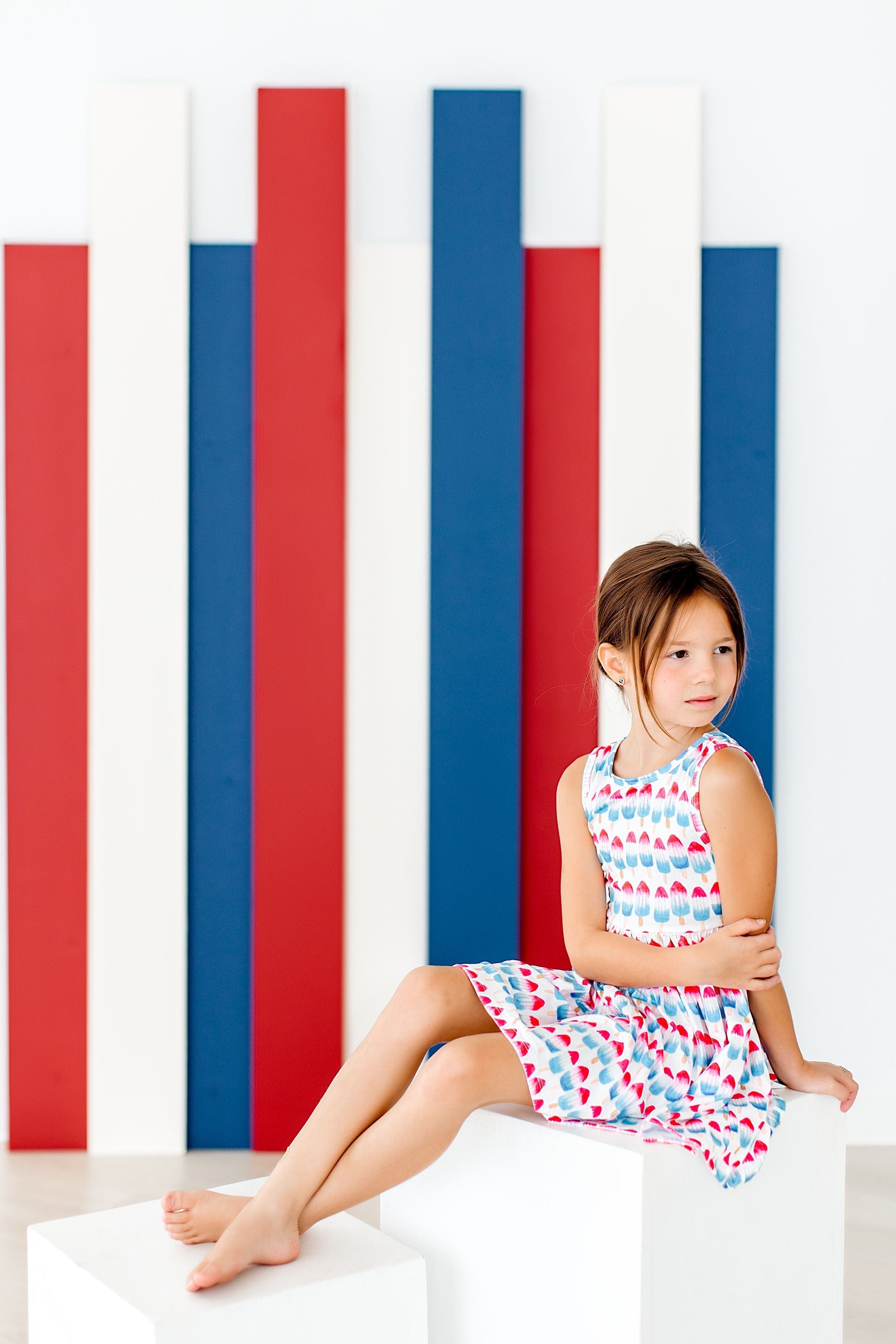 Red, White & Cute Tank Twirl Dress - Mila & Rose ®