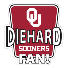 Oklahoma Sooners Die-Hard Fan Auto Decal