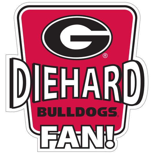 Georgia Bulldogs Die-Hard Fan Auto Decal