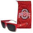 Ohio St. Buckeyes Sportsfarer Sunglasses and Bag Set - Siskiyou Buckle