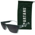 Michigan St. Spartans Sportsfarer Sunglasses and Bag Set - Siskiyou Buckle