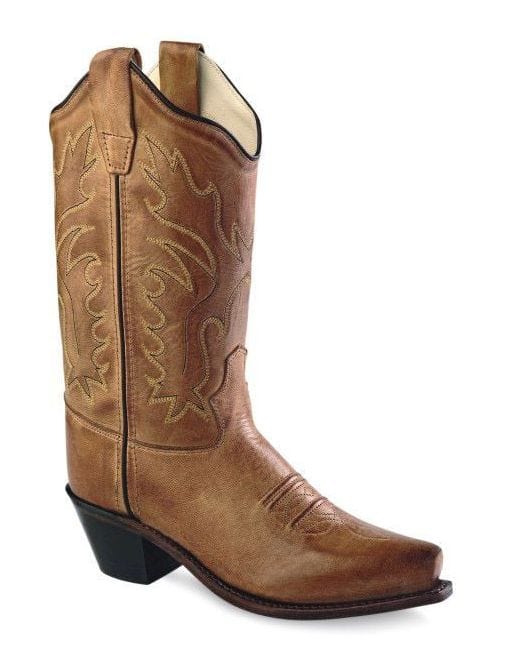 Old West Tan Canyon  Children's Snip Toe Fashion Boots