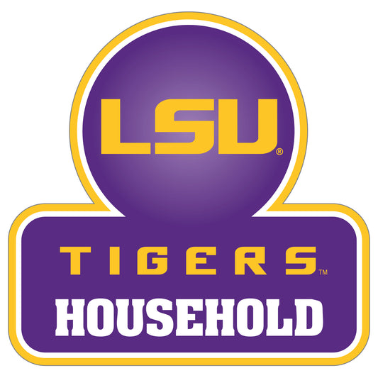 LSU Tigers Household Auto Decal