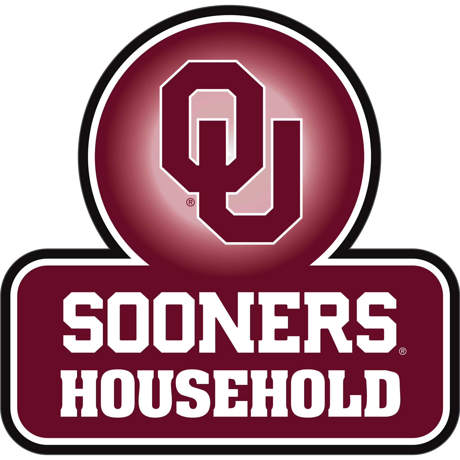 Oklahoma Sooners Household Auto Decal