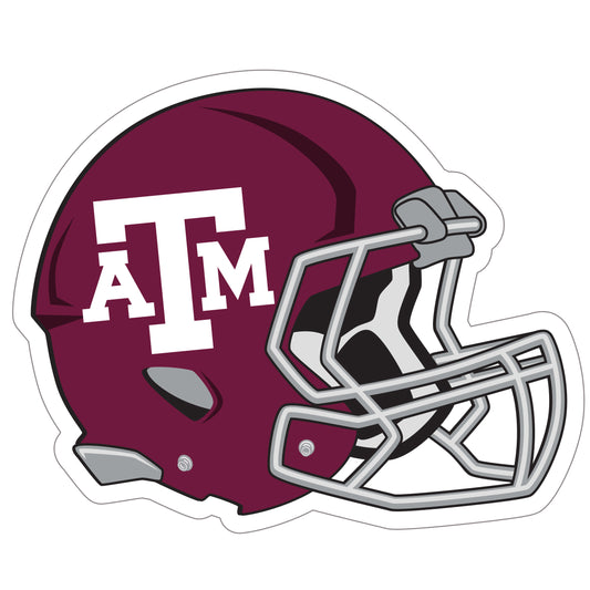 Calcomanía para auto con casco de Texas A &amp; M Aggies