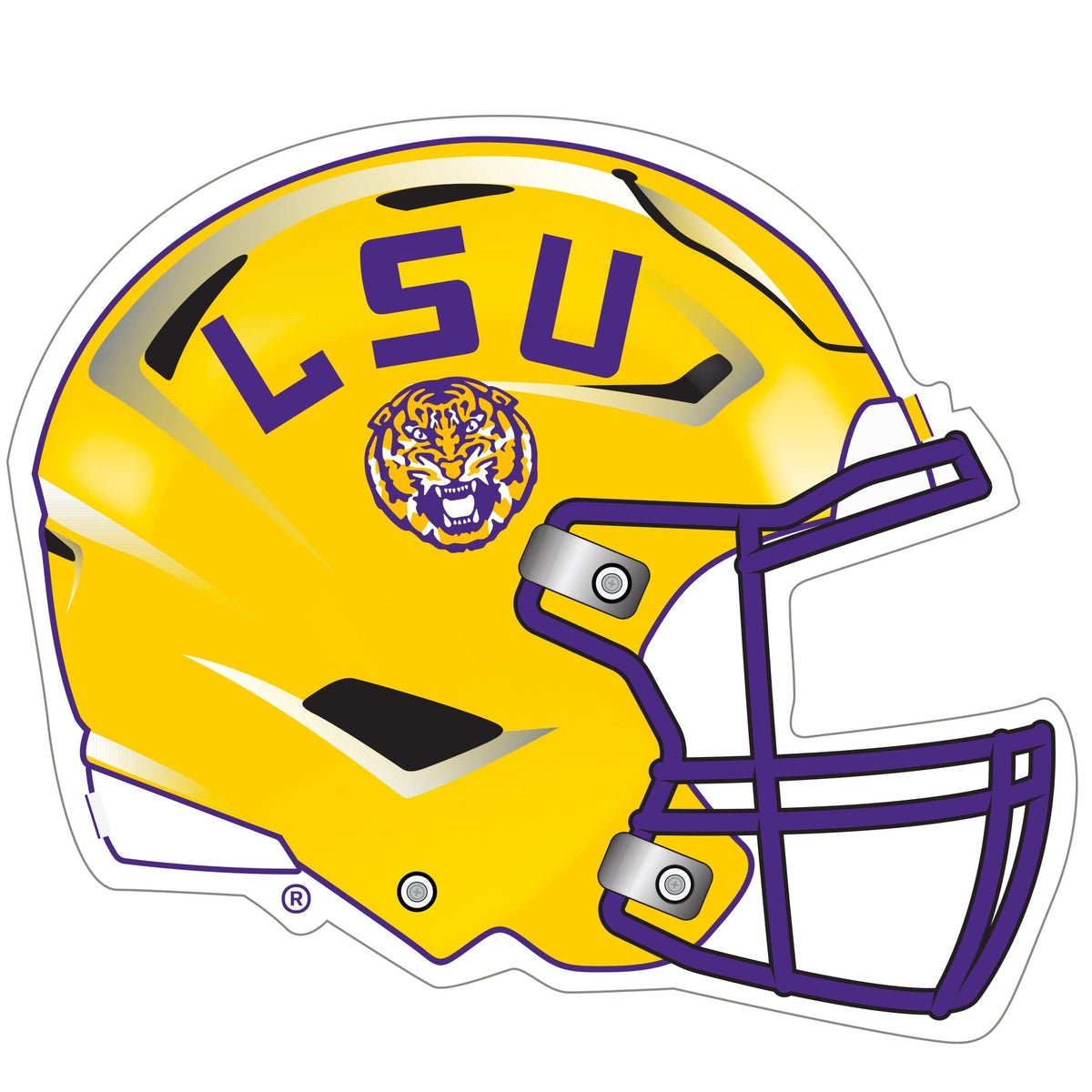 LSU Tigers Helmet Auto Decal - LSU Tigers