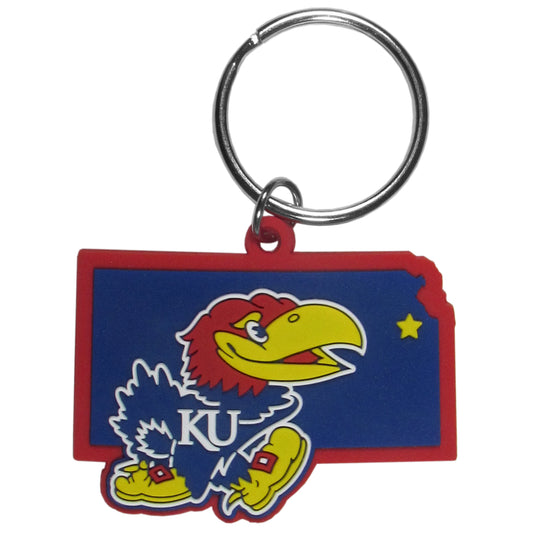 Llavero flexible del estado natal de los Kansas Jayhawks