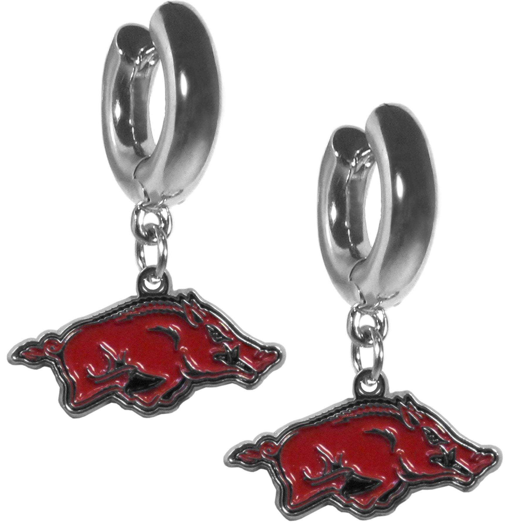 Arkansas Razorbacks Huggie Hoop Earrings