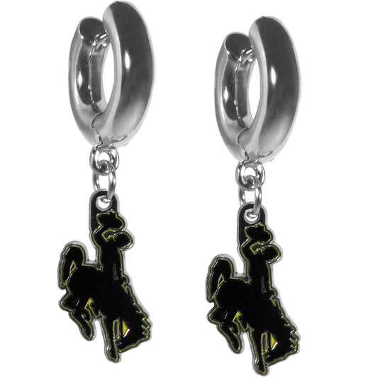 Wyoming Cowboy Huggie Hoop Earrings