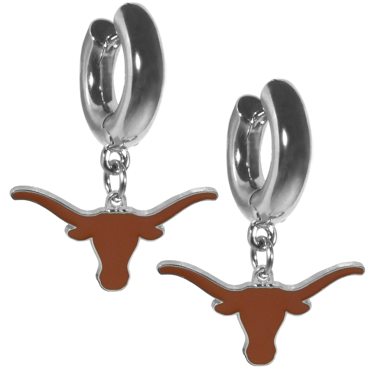 Texas Longhorns Huggie Hoop Earrings