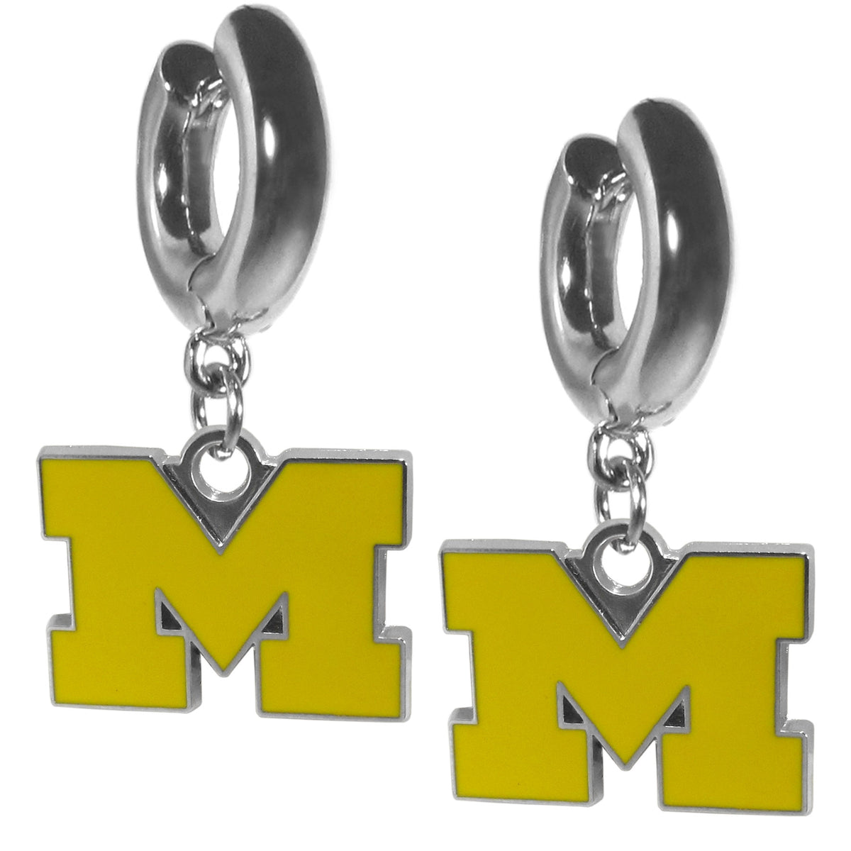 Michigan Wolverines Huggie Hoop Earrings