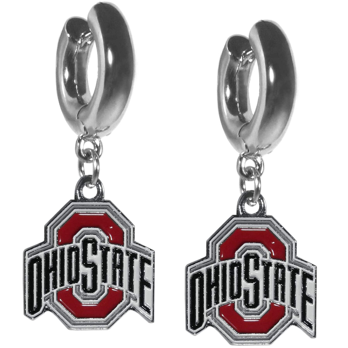 Ohio St. Buckeyes Huggie Hoop Earrings