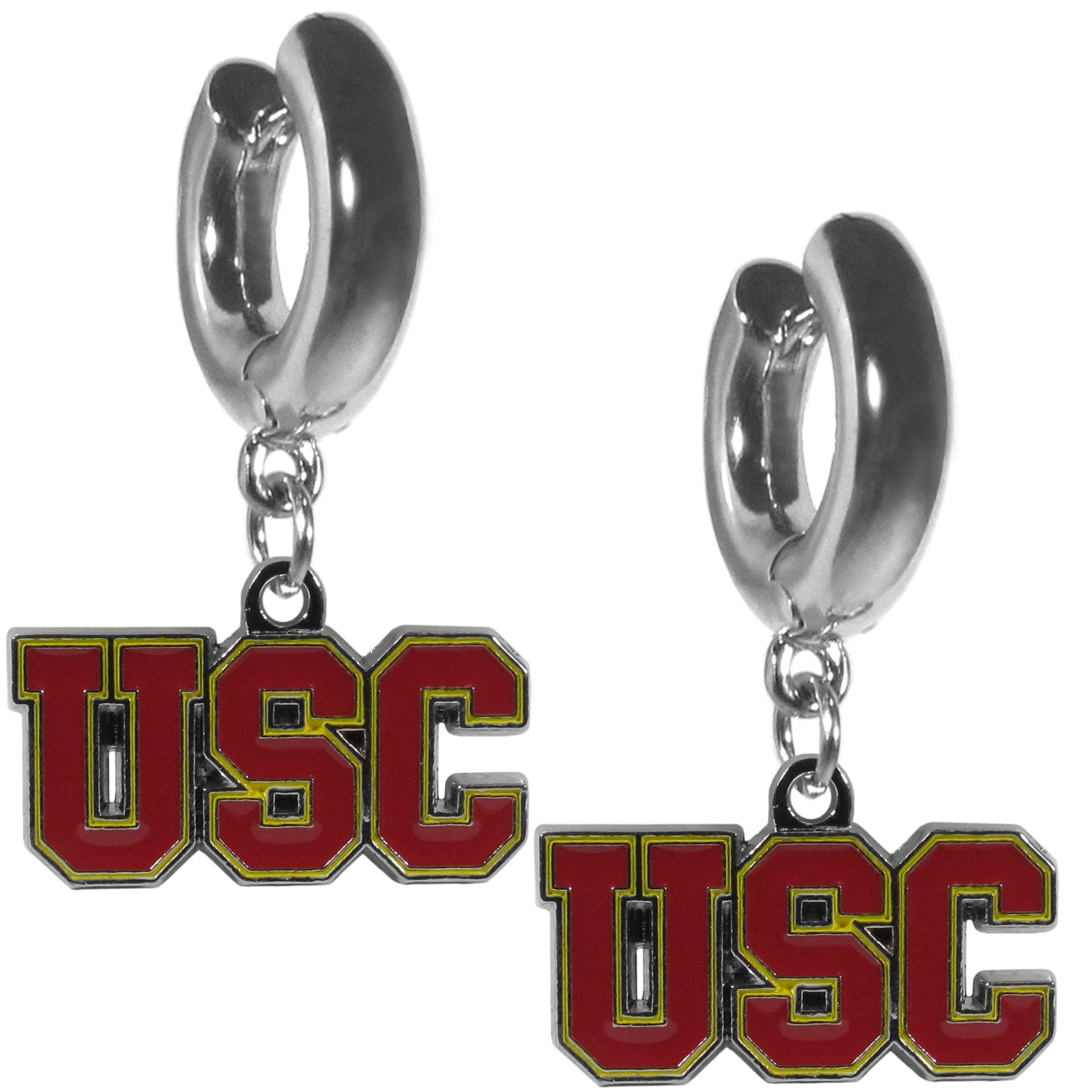 USC Trojans Huggie Hoop Earrings