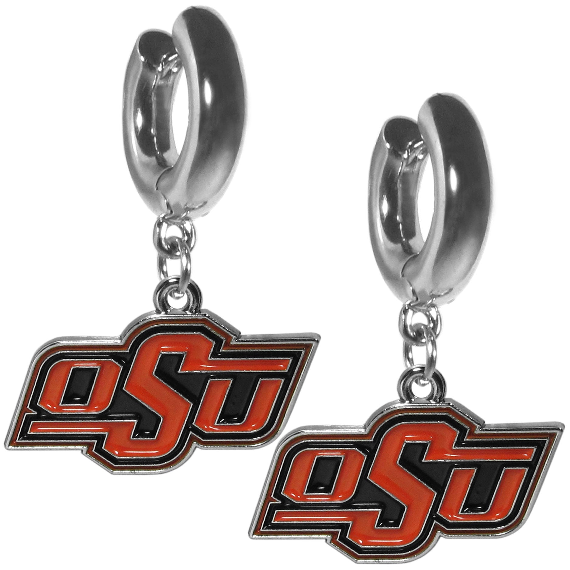 Oklahoma St. Cowboys Huggie Hoop Earrings