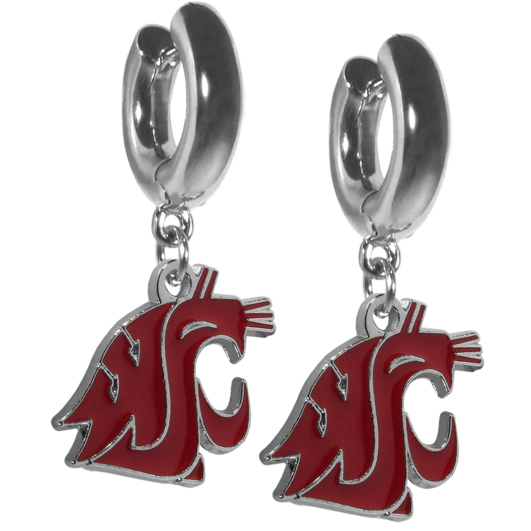 Washington St. Cougars Huggie Hoop Earrings