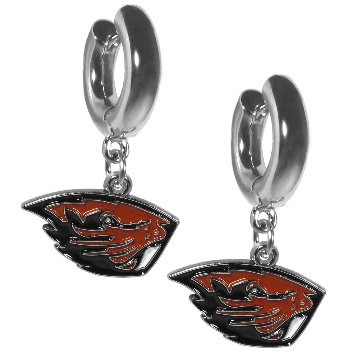 Oregon St. Beavers Huggie Hoop Earrings