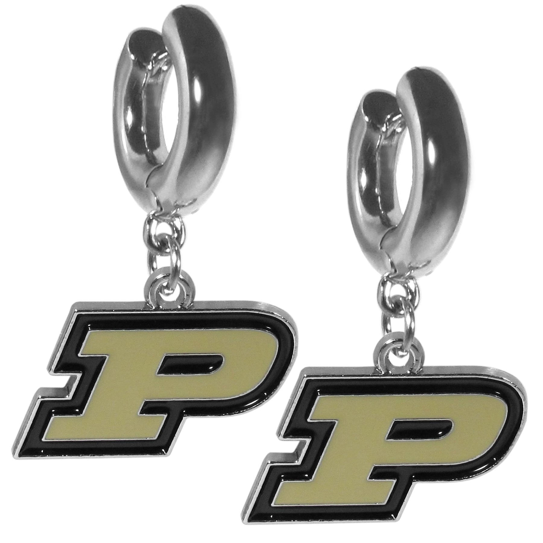 Purdue Boilermakers Huggie Hoop Earrings - Purdue Boilermakers