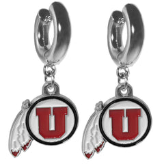 Utah Utes Huggie Hoop Earrings