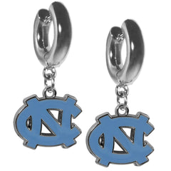 N. Carolina Tar Heels Huggie Hoop Earrings