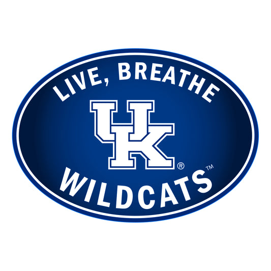 Calcomanía para auto con el logo de Kentucky Wildcats Live-Breath