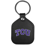 TCU Horned Frogs Leather Square Key Chains