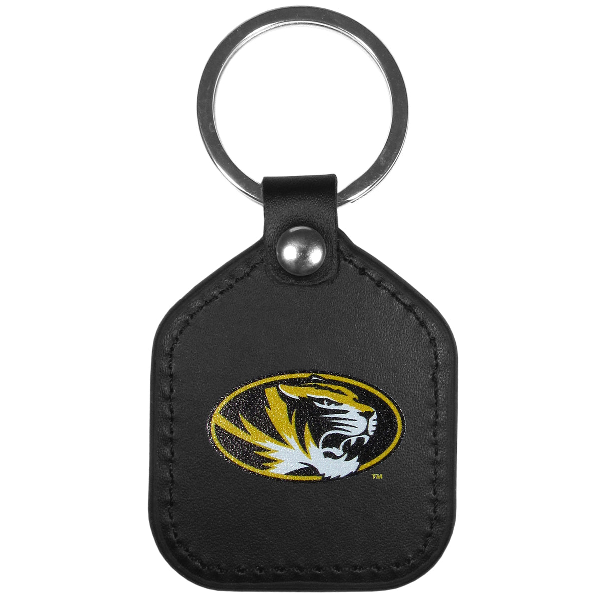 Missouri Tigers Leather Square Key Chains