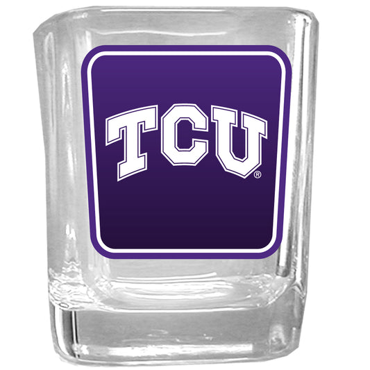 TCU Horned Frogs Square Glass Shot Glass