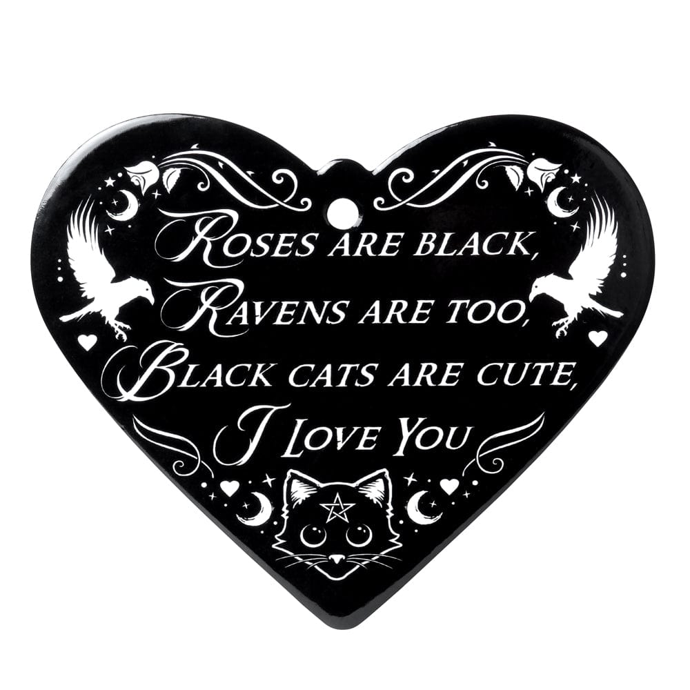 Alchemy Gothic Roses are Black Heart Trivet