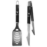 Texas Longhorns 2 pc Black Steel Tailgate BBQ Set