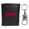 Arkansas Razorbacks Tri-fold Wallet & Valet Key Chain