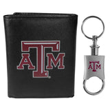 Texas A & M Aggies Tri-fold Wallet & Valet Key Chain