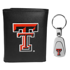 Texas Tech Raiders Tri-fold Wallet & Steel Key Chain