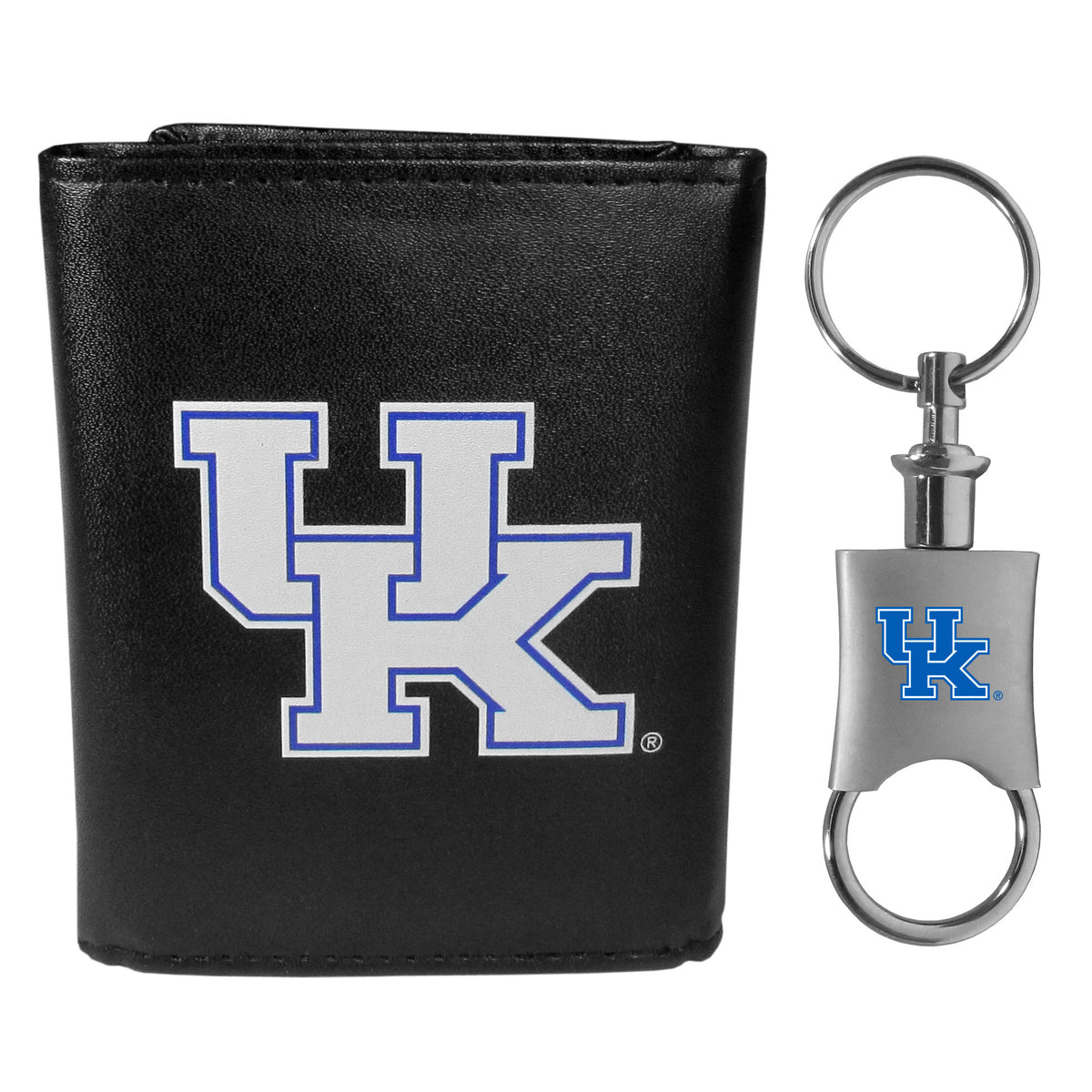 Kentucky Wildcats Tri-fold Wallet & Valet Key Chain